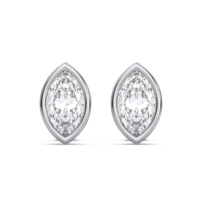 MARQUISE BEZEL STUDS