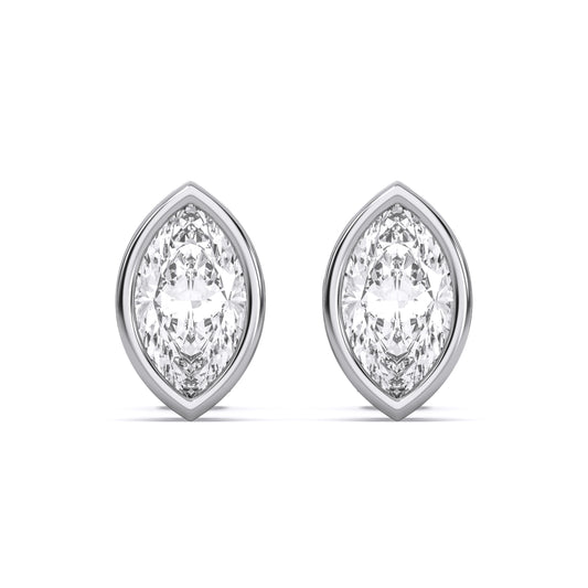 MARQUISE BEZEL STUDS