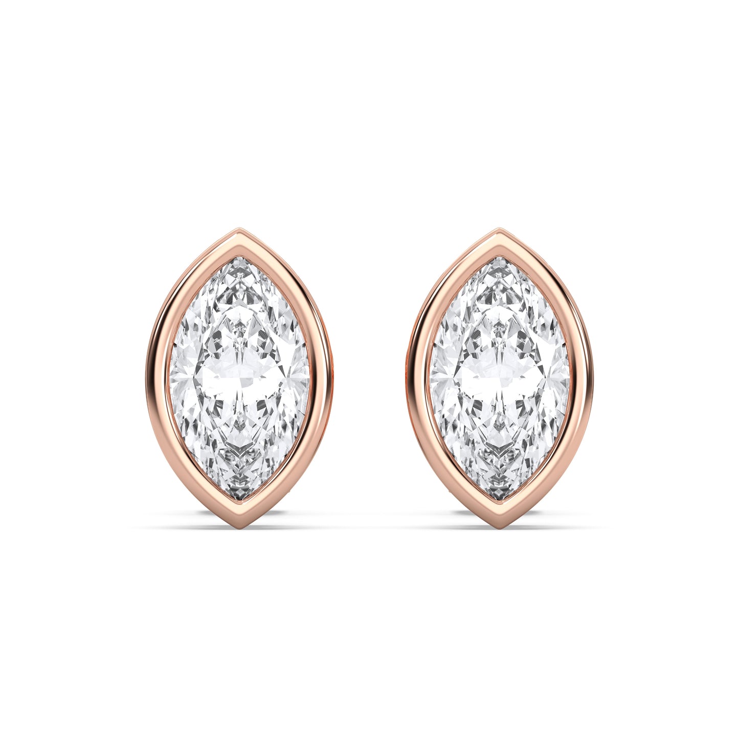 MARQUISE BEZEL STUDS