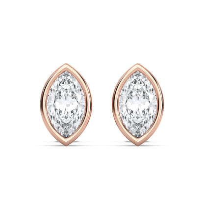 MARQUISE BEZEL STUDS