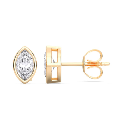 MARQUISE BEZEL STUDS