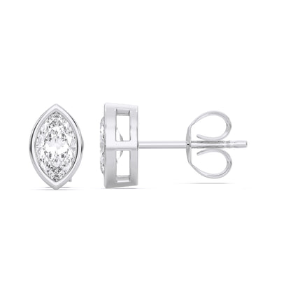 MARQUISE BEZEL STUDS