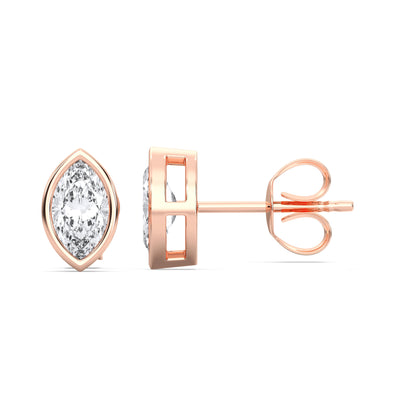 MARQUISE BEZEL STUDS