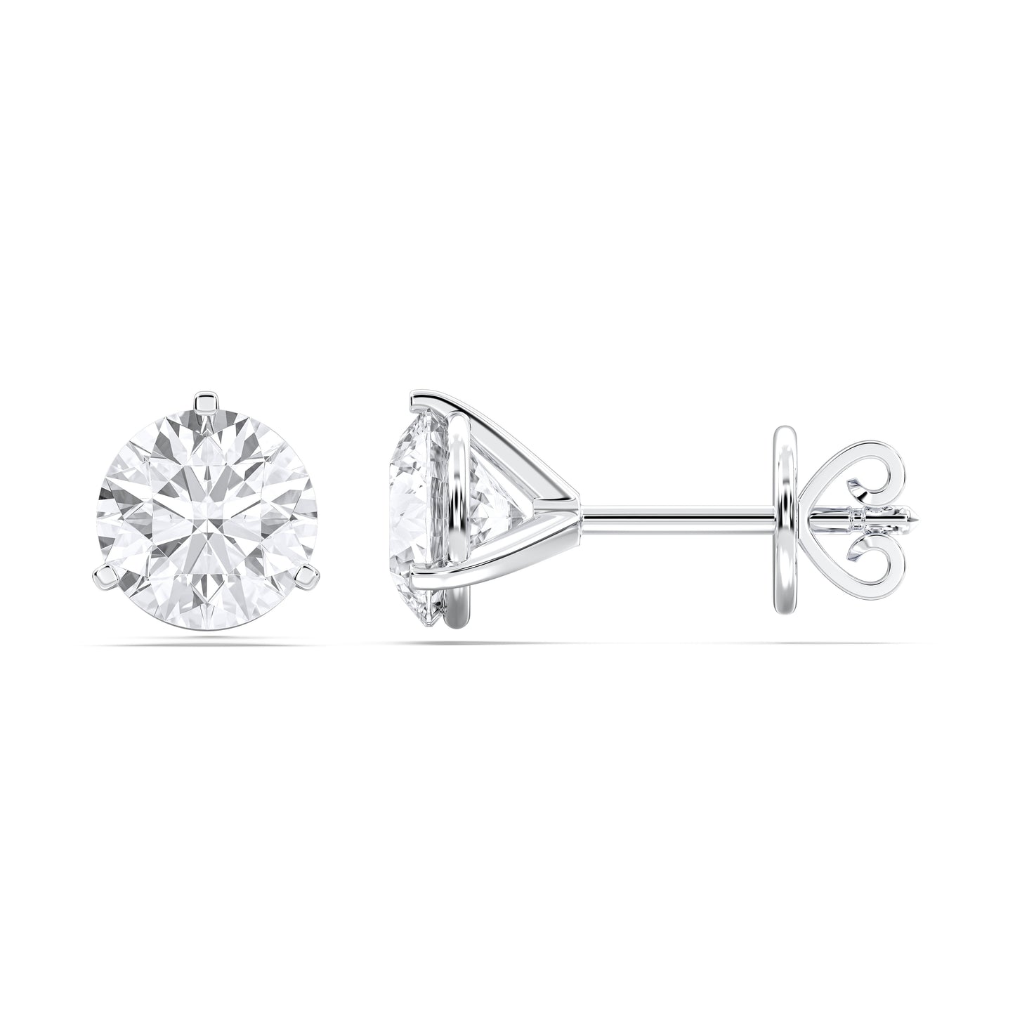 ROUND 3PRONG MARTINI STUDS