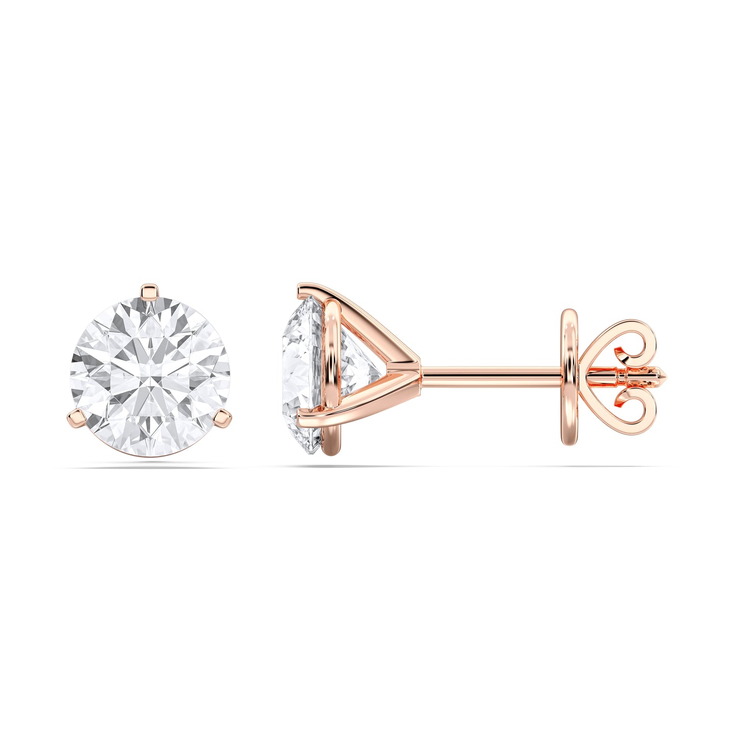 ROUND 3PRONG MARTINI STUDS