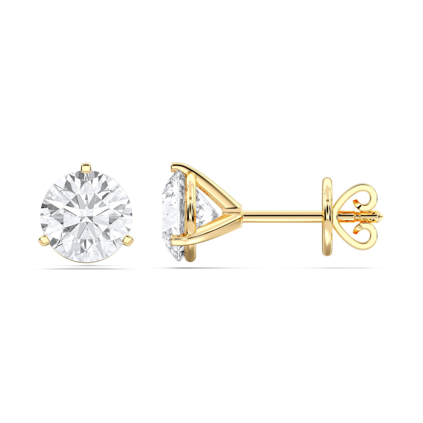 ROUND 3PRONG MARTINI STUDS