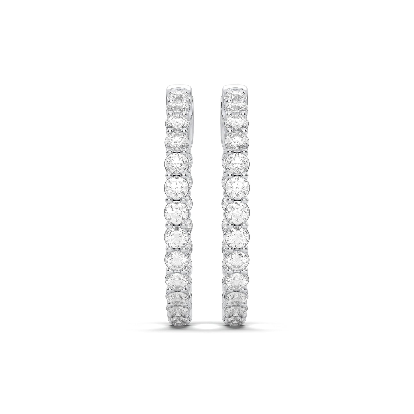 ROUND IN-OUT HOOPS EARRING