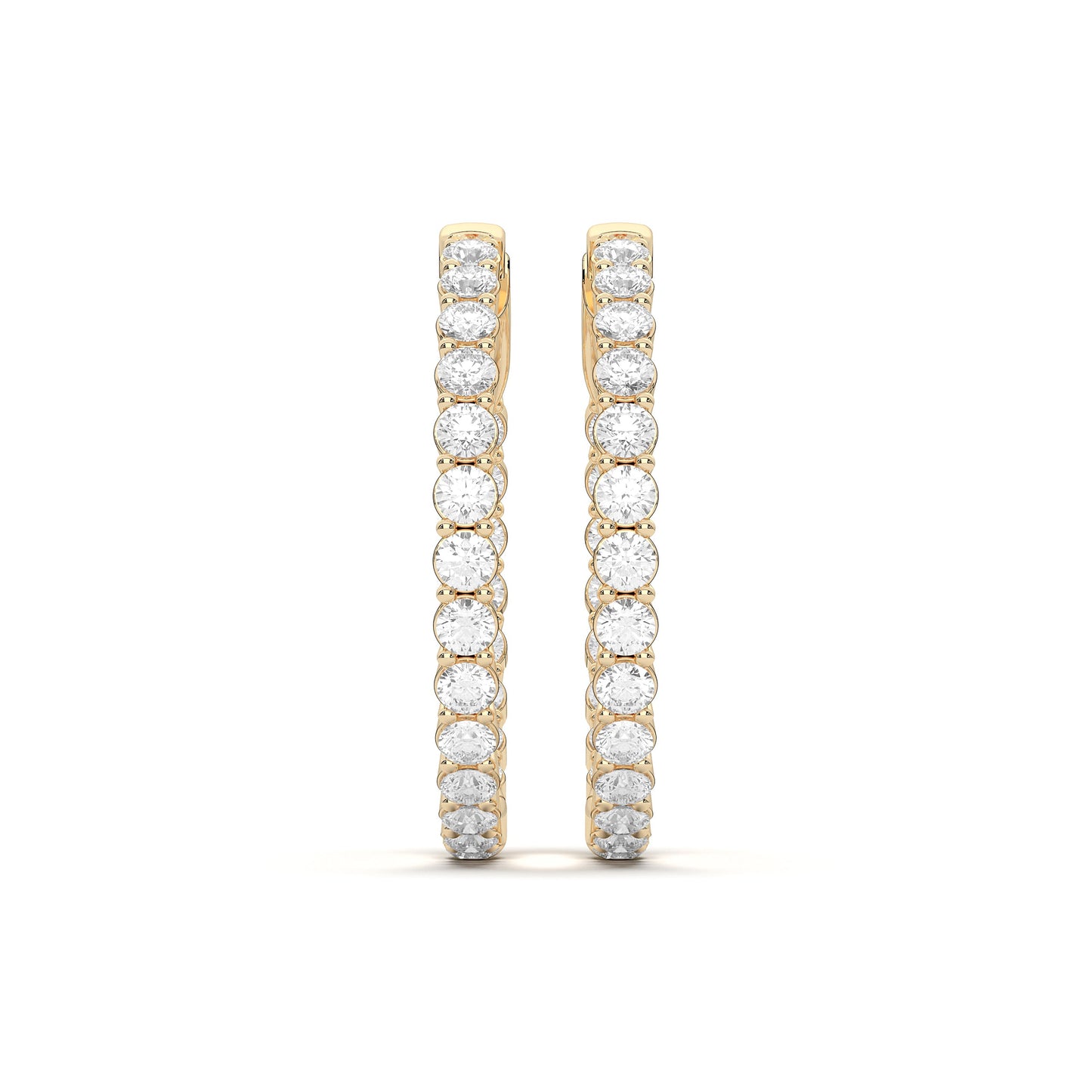 ROUND IN-OUT HOOPS EARRING