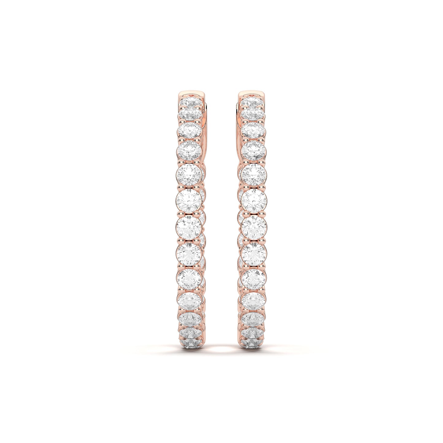 ROUND IN-OUT HOOPS EARRING