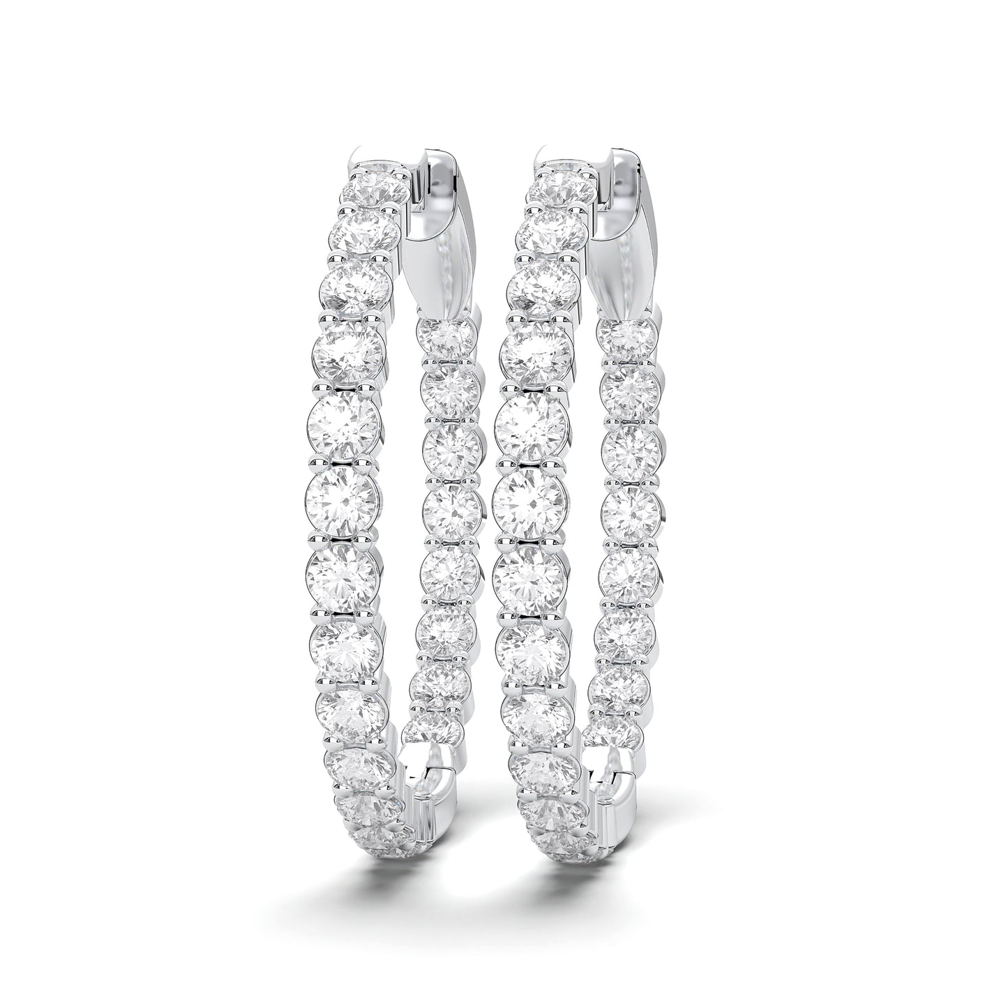 ROUND IN-OUT HOOPS EARRING