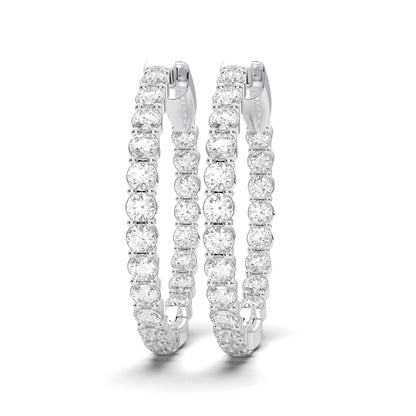 ROUND IN-OUT HOOPS EARRING