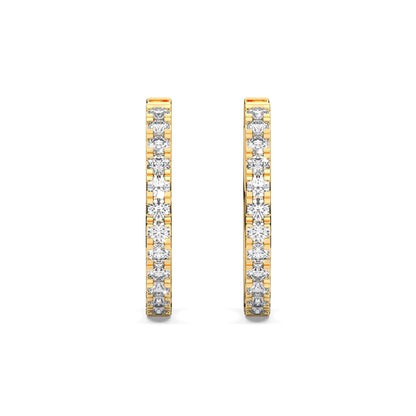 ROUND HUGGIES EARRING