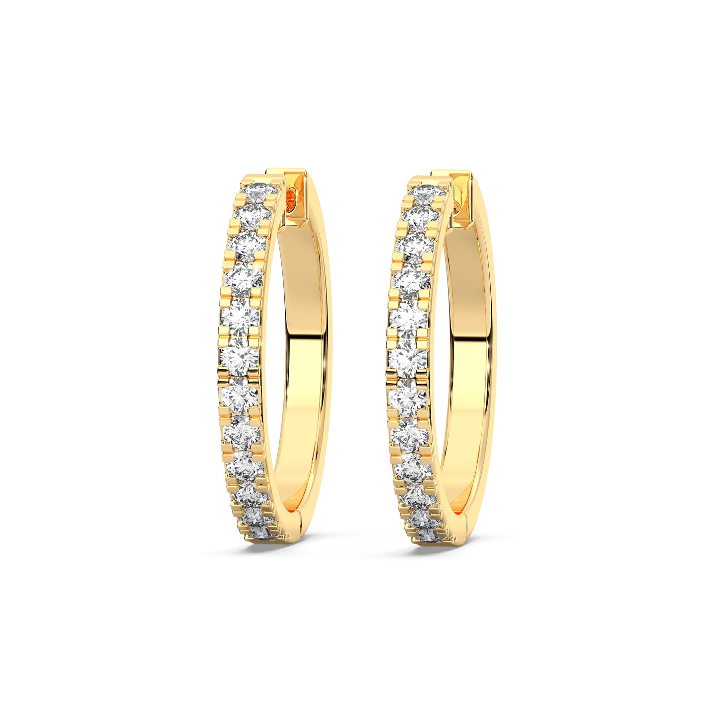ROUND HUGGIES EARRING