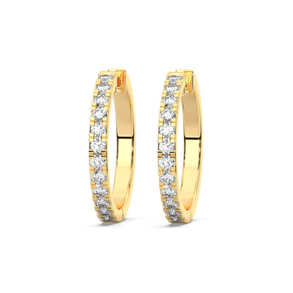 ROUND HUGGIES EARRING