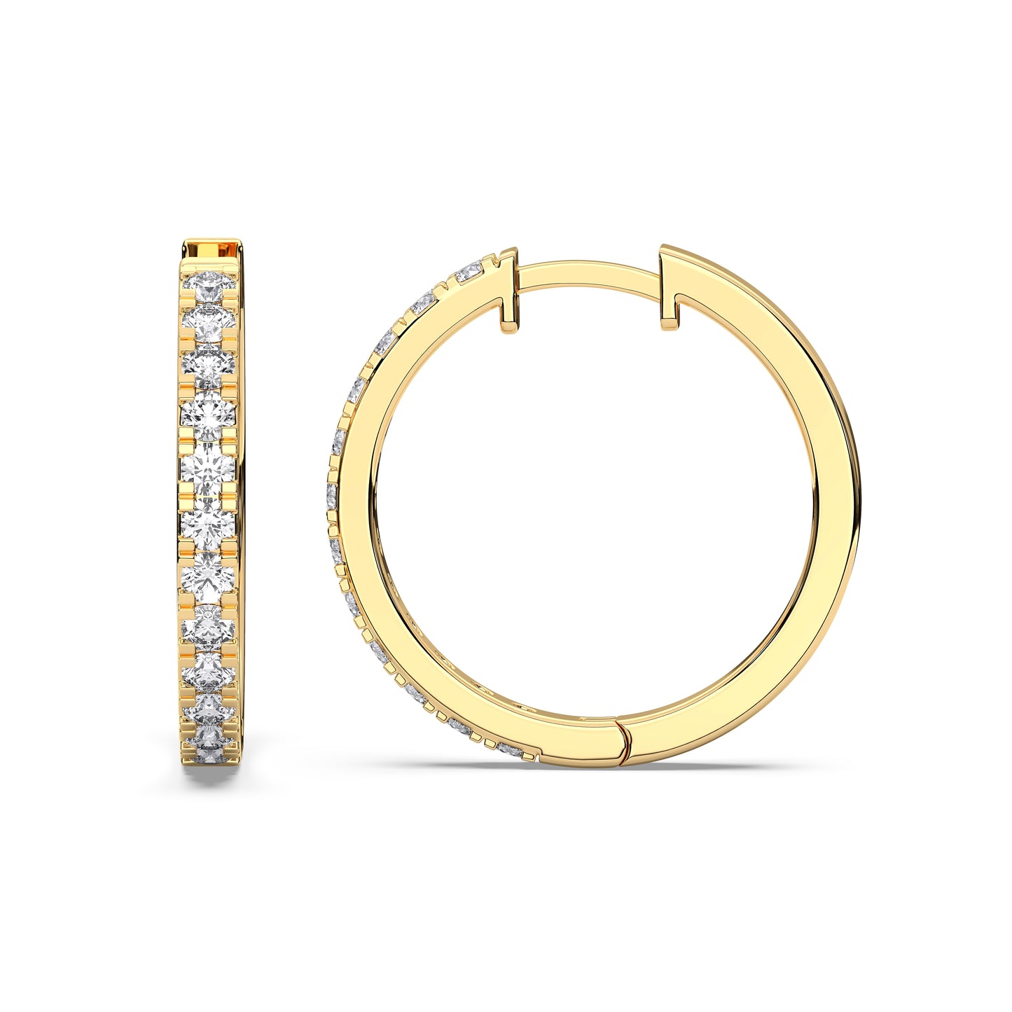 ROUND HUGGIES EARRING