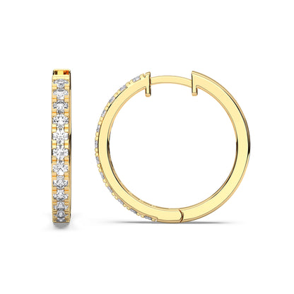 ROUND HUGGIES EARRING