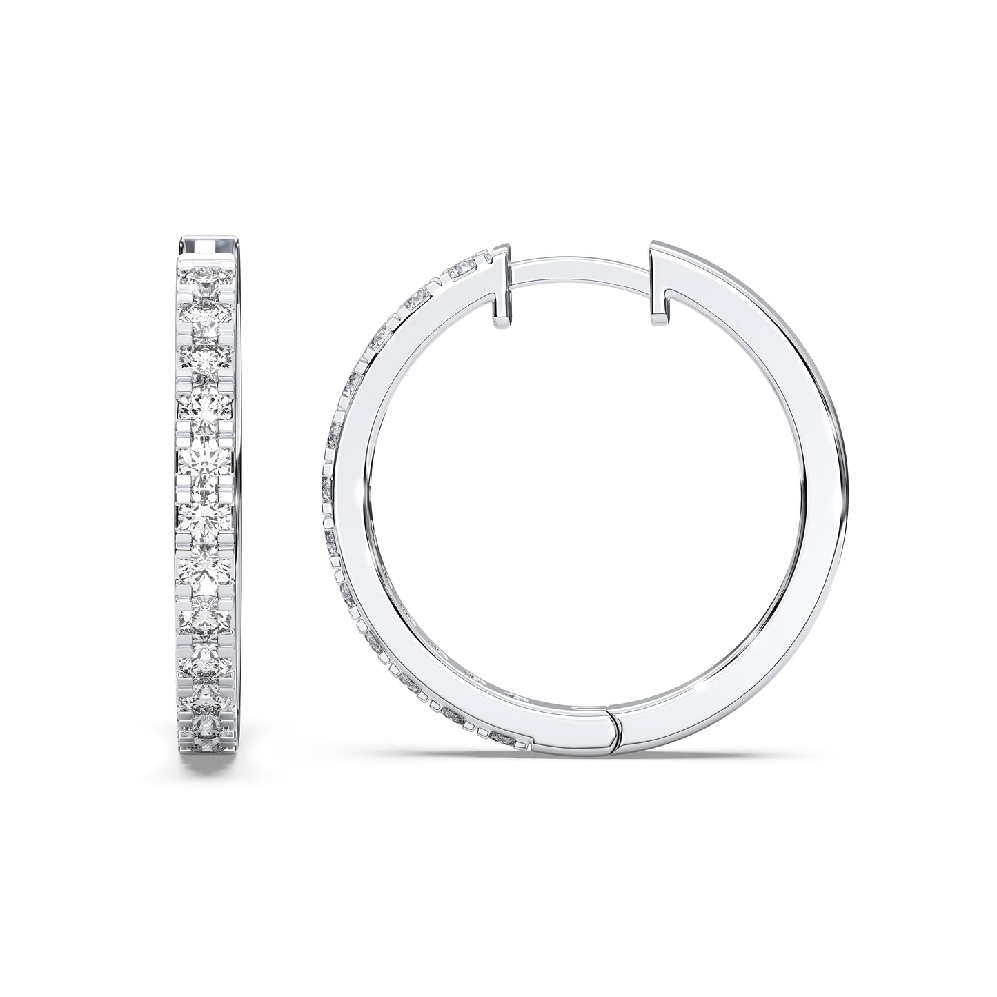 ROUND HUGGIES EARRING