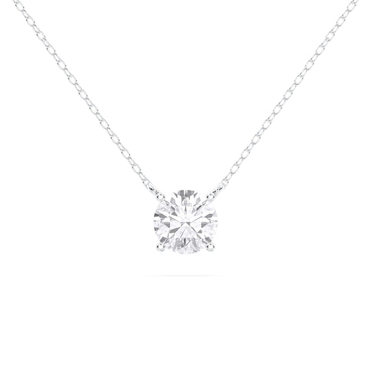 ROUND SOLITAIRE PENDENT