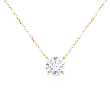 ROUND SOLITAIRE PENDANT