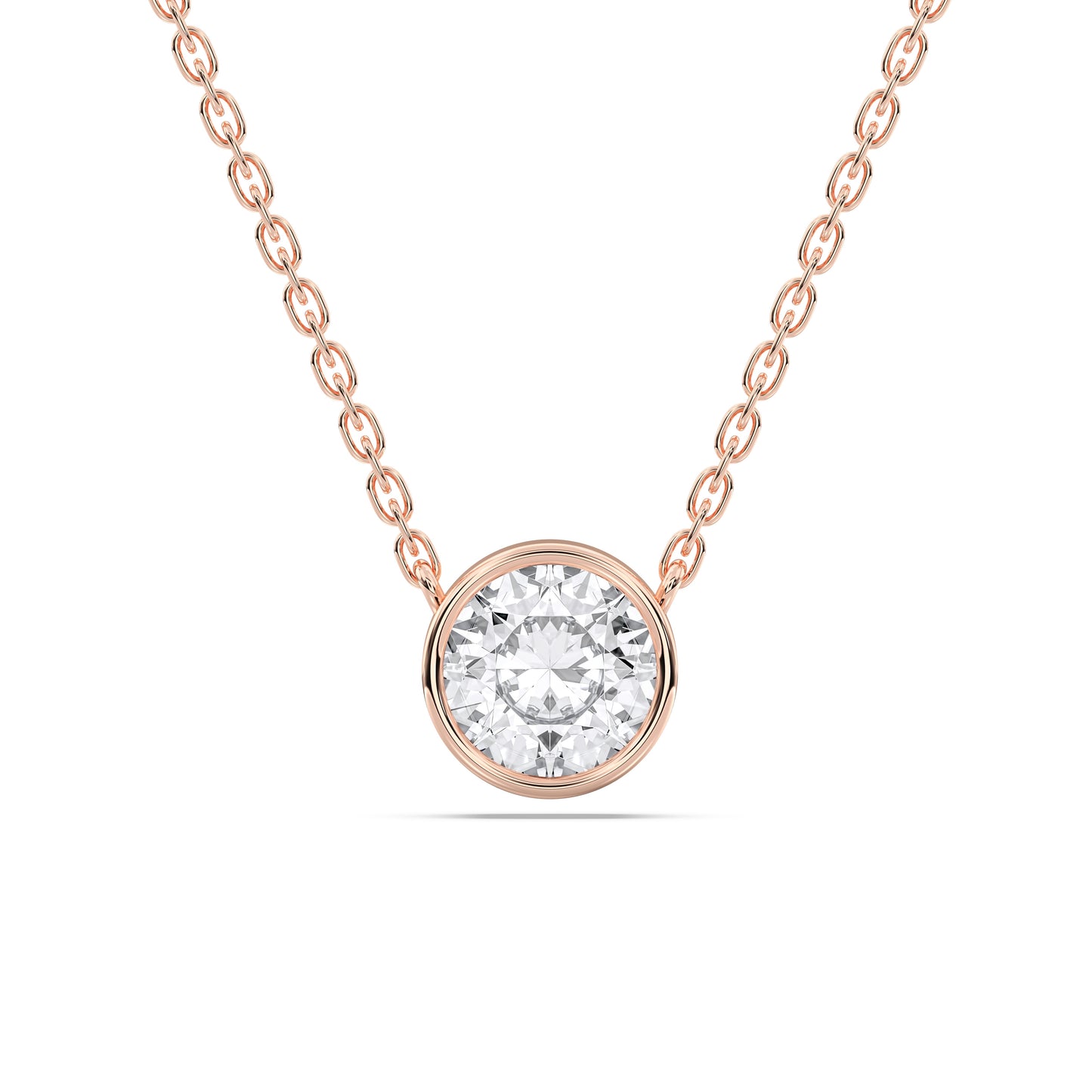 ROUND BEZEL SOLITAIRE PENDANT