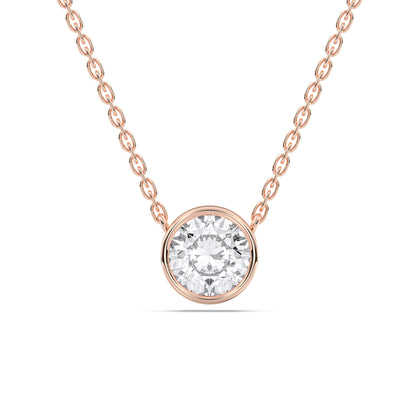 ROUND BEZEL SOLITAIRE PENDANT