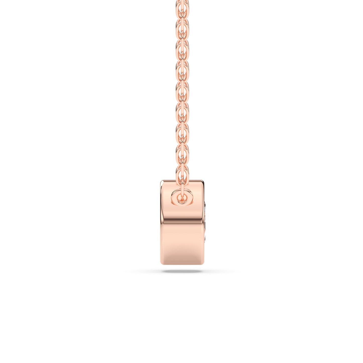 ROUND BEZEL SOLITAIRE PENDANT