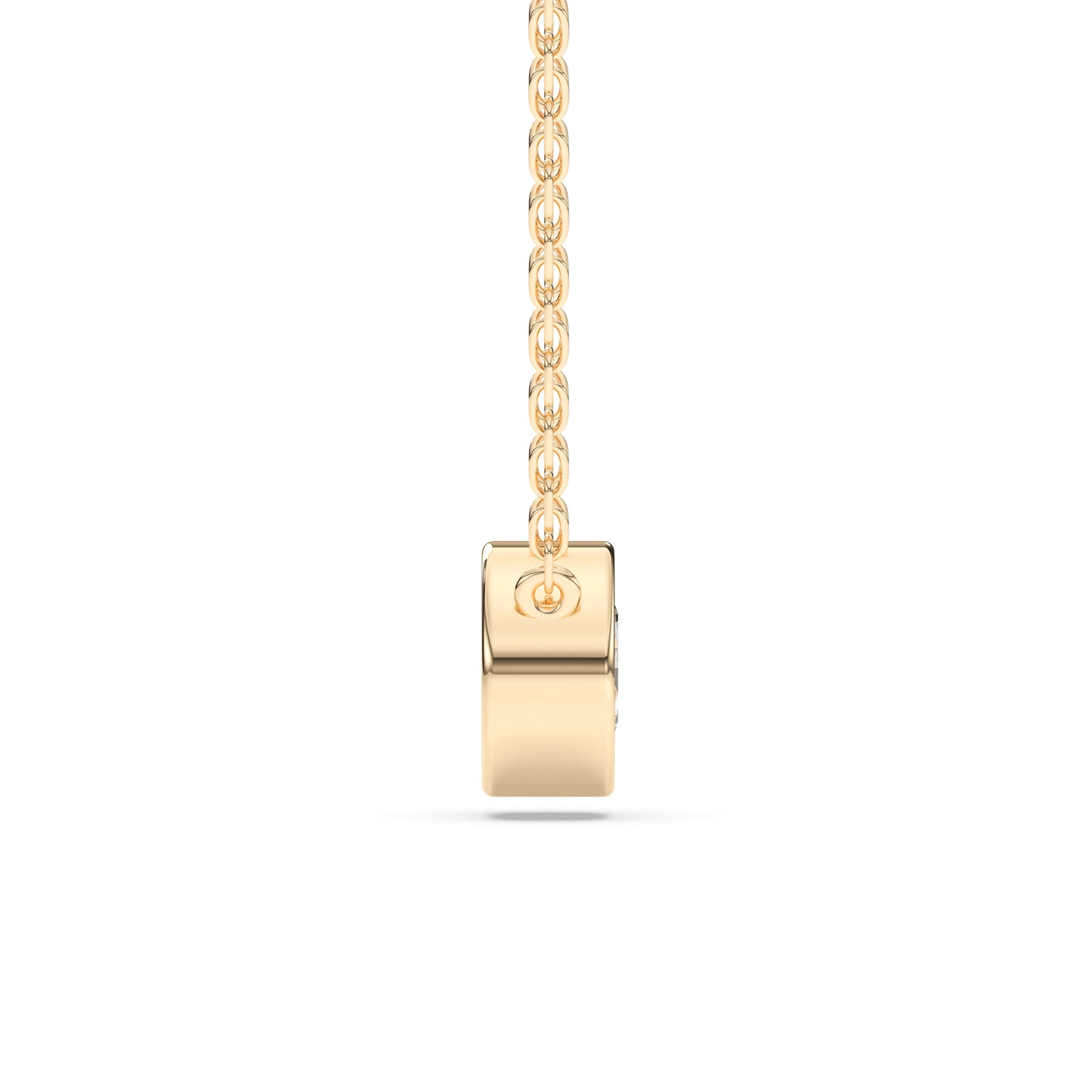 ROUND BEZEL SOLITAIRE PENDANT