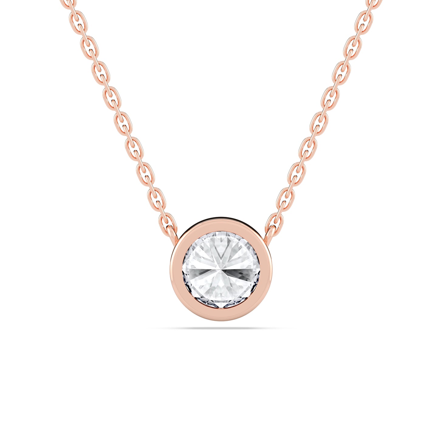 ROUND BEZEL SOLITAIRE PENDANT