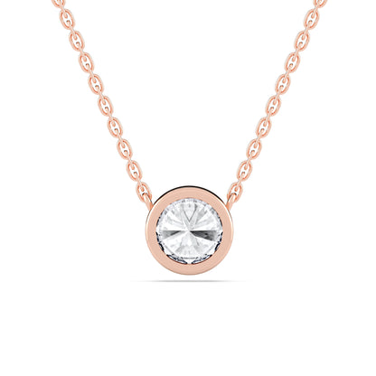 ROUND BEZEL SOLITAIRE PENDANT