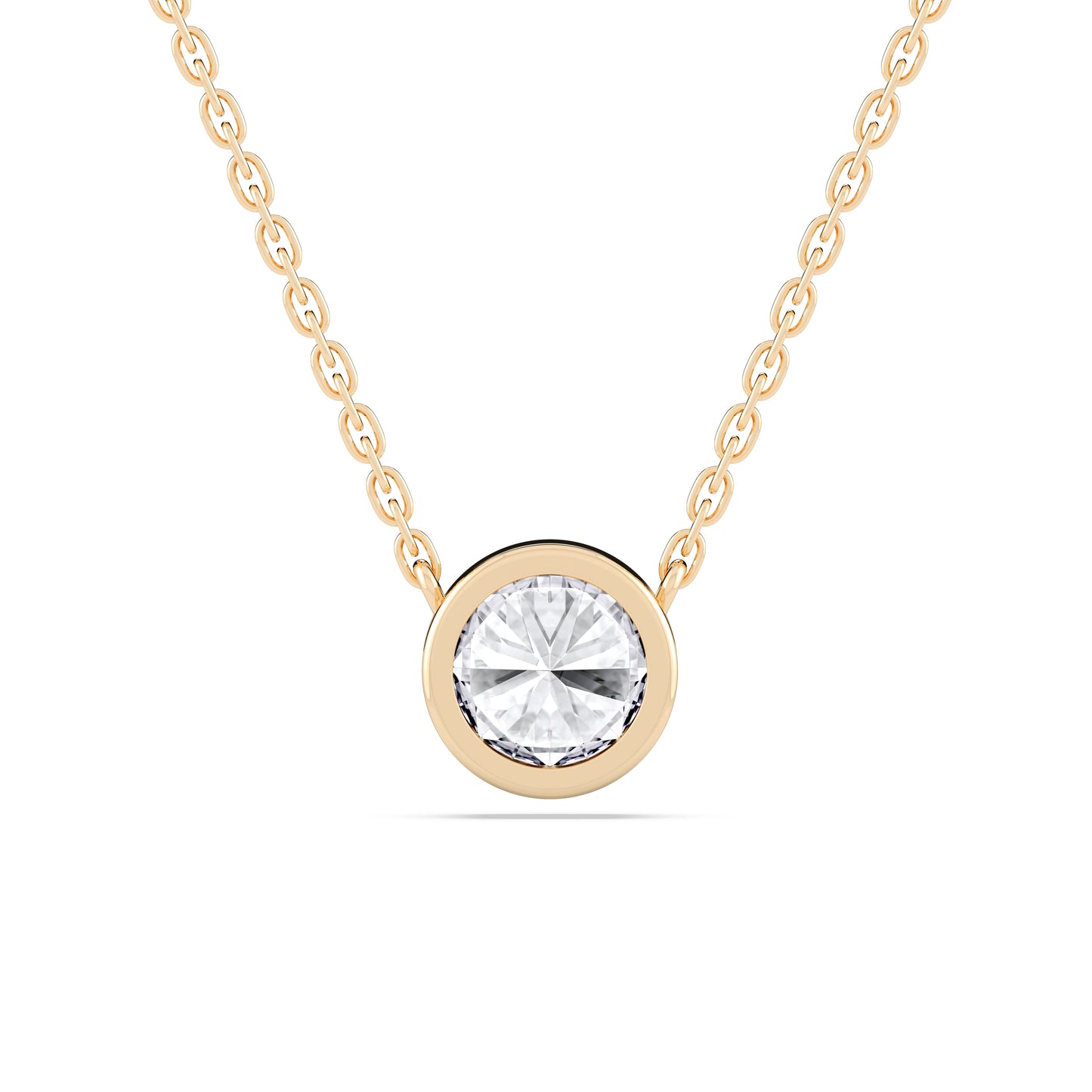 ROUND BEZEL SOLITAIRE PENDANT
