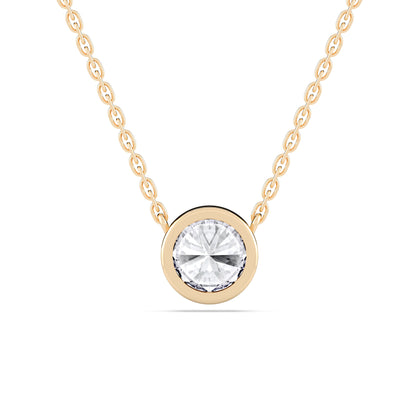 ROUND BEZEL SOLITAIRE PENDANT
