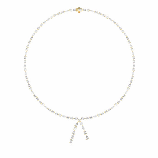 MULTISHAPE LARIAT NECKLACE