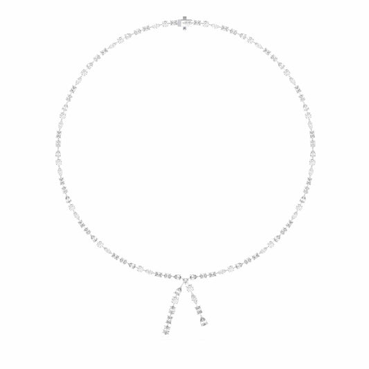 MULTISHAPE LARIAT NECKLACE