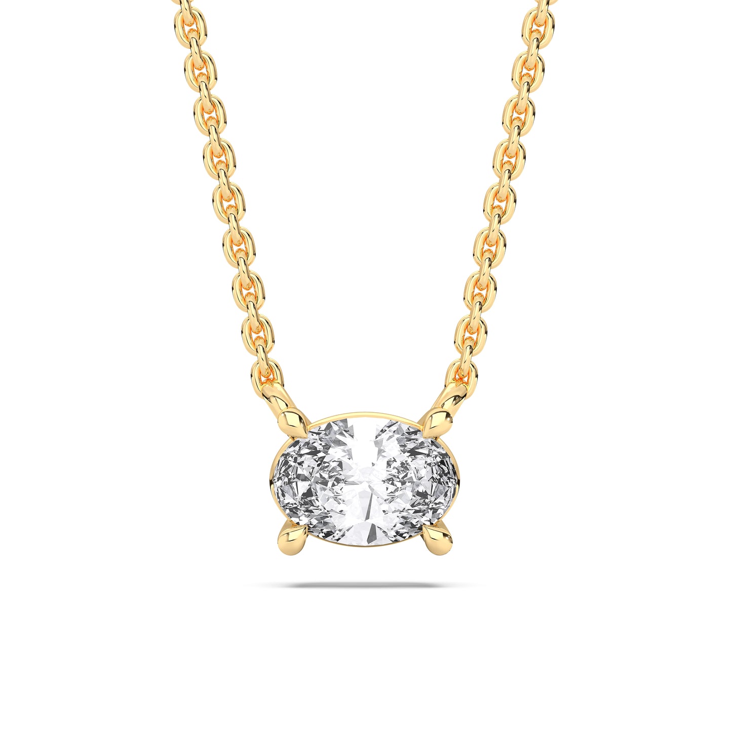 OVAL SOLITAIRE PENDENT