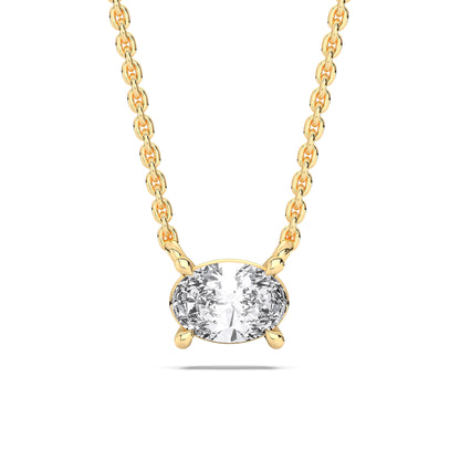 OVAL SOLITAIRE PENDANT