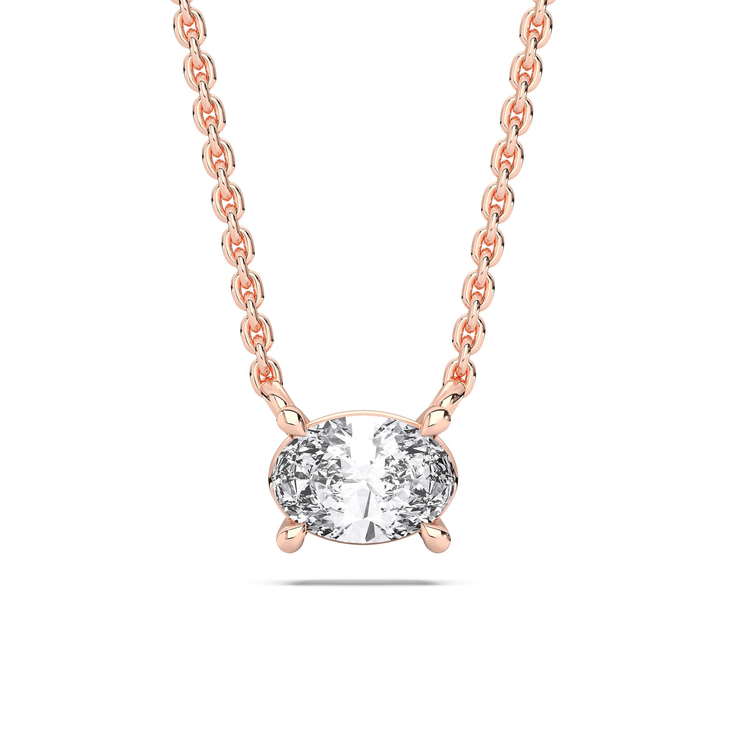 OVAL SOLITAIRE PENDENT
