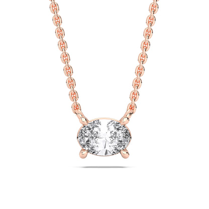 OVAL SOLITAIRE PENDANT