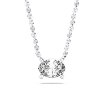 OVAL SOLITAIRE PENDANT