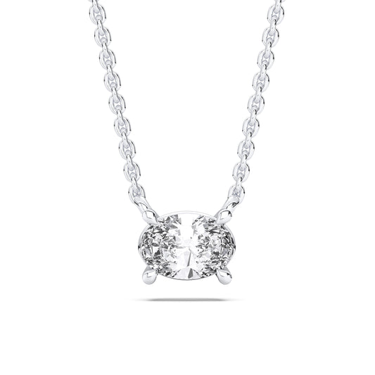 OVAL SOLITAIRE PENDENT