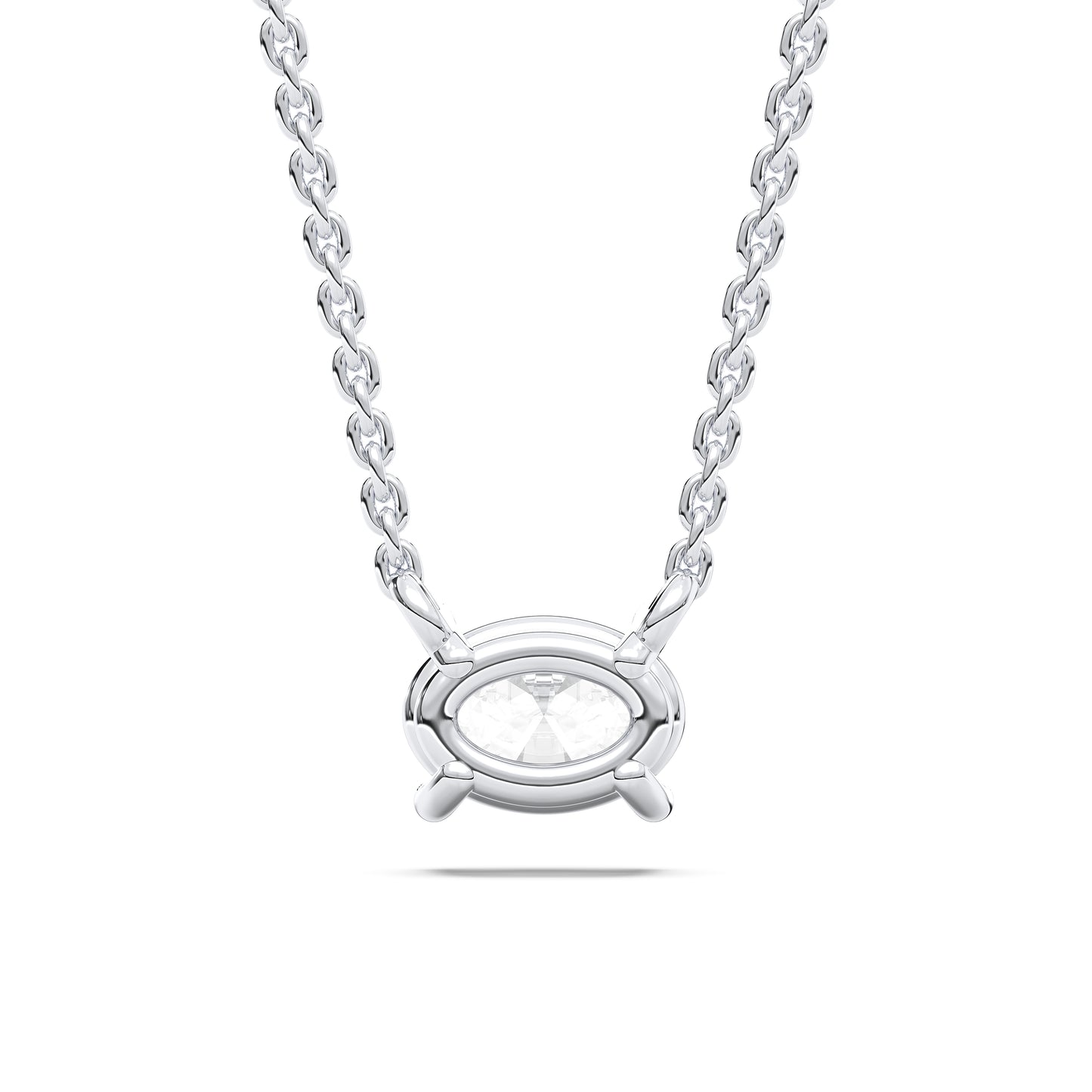 OVAL SOLITAIRE PENDENT