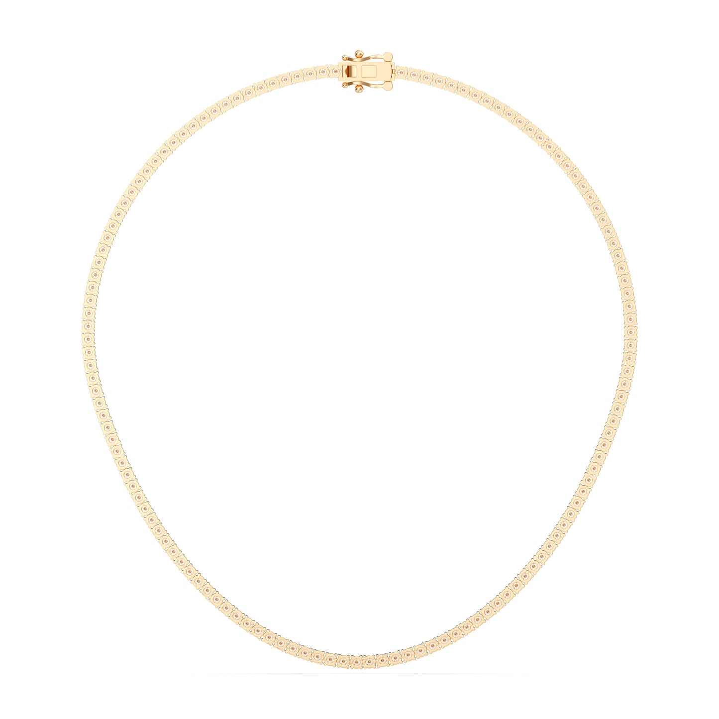 ROUND TENNIS NECKLACE