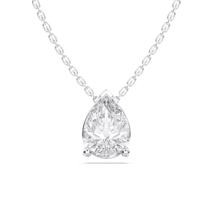 PEAR SOLITAIRE PENDANT