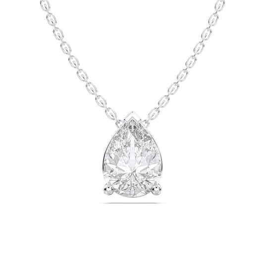PEAR SOLITAIRE PENDANT