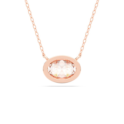 OVAL BEZEL SOLITAIRE PENDANT