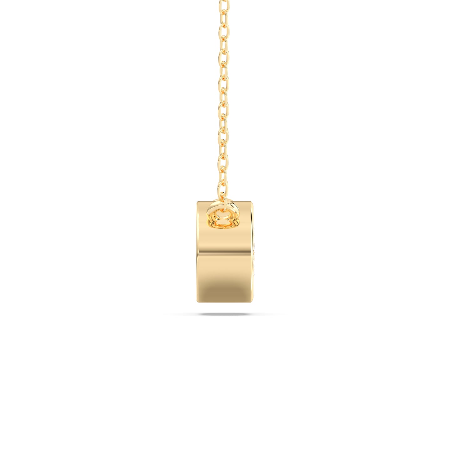 OVAL BEZEL SOLITAIRE PENDENT