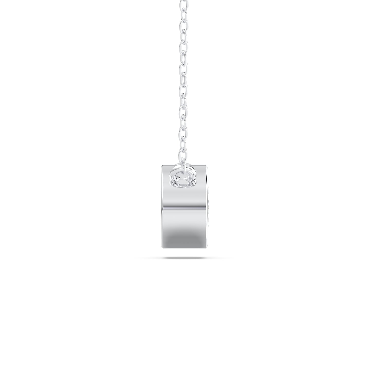 OVAL BEZEL SOLITAIRE PENDENT