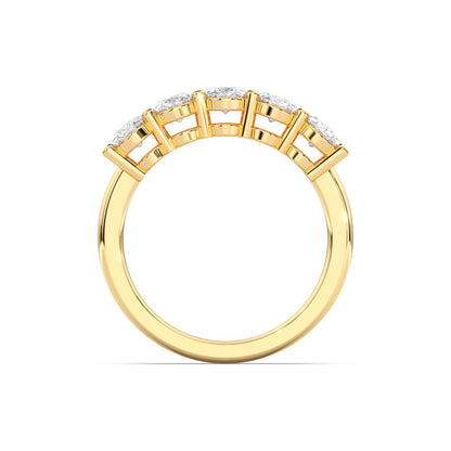 5 STONE OVAL
