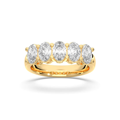 5 STONE OVAL
