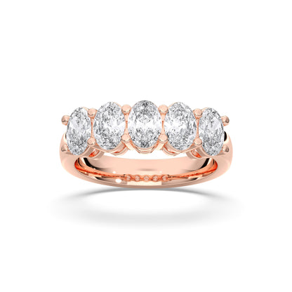 5 STONE OVAL
