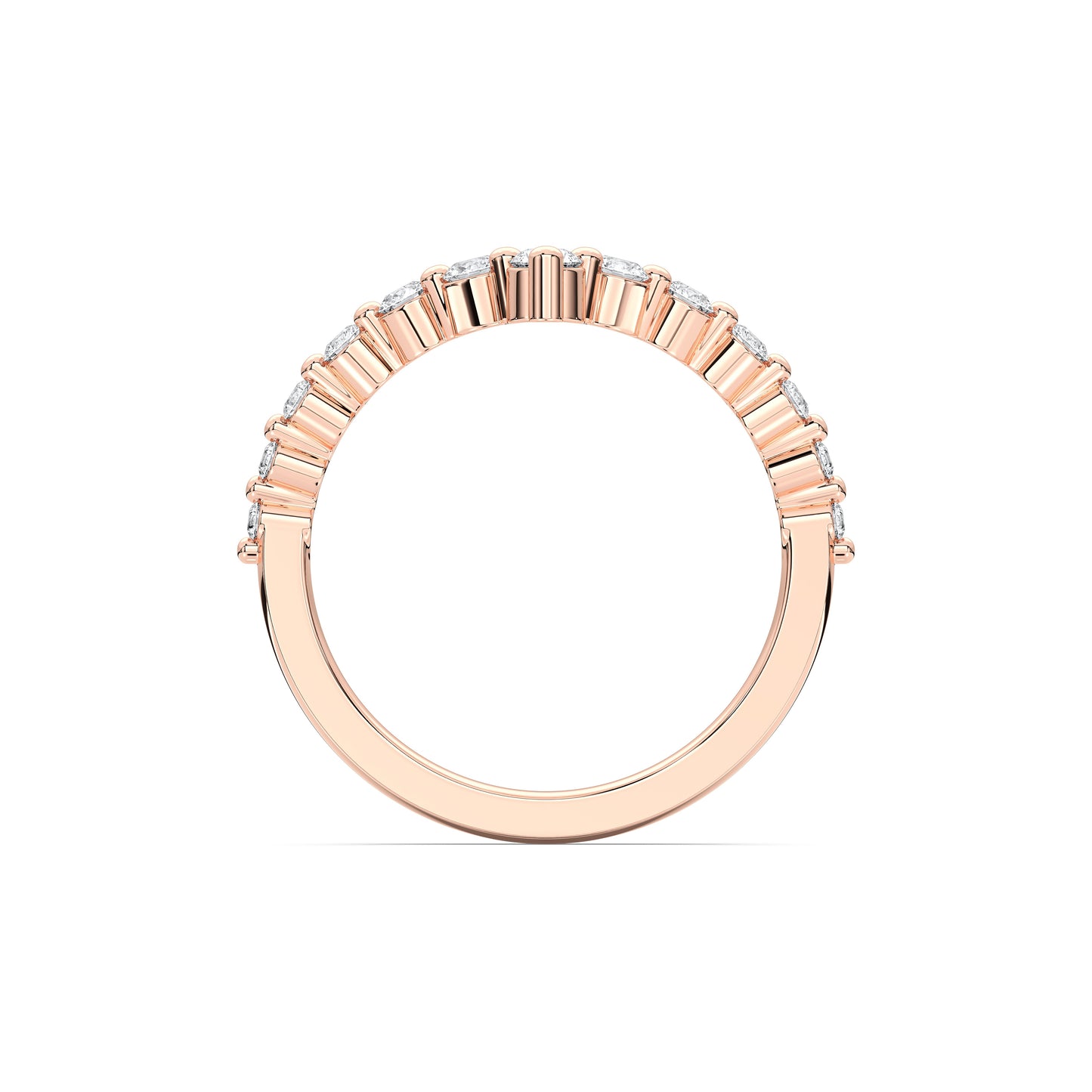 ROUND V SHAPE WEDDING BAND